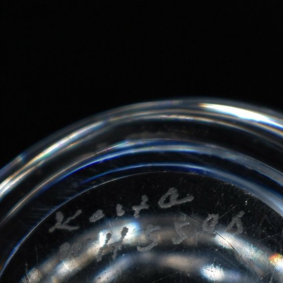 Kosta Boda Crystal Snail Paperweight Figurine 2" Signed WH5590 - Picture 11 of 12